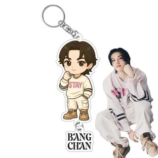 (GRATIS FREEBIES) Gantungan Kunci Akrilik Kpop SKZ Straykids x SK Zoo Lightstick Cover Keychain