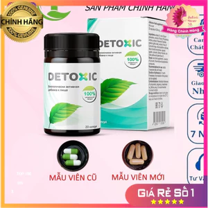 Viên Uống Detoxic (Hộp 20 Viên) - Hỗ Trợ Thanh Lọc Cơ Thể, Làm Sạch Hệ Tiêu Hóa Hơi Thở Thơm Mát JL
