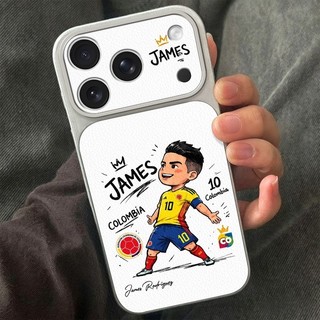 Ốp lưng họa cầu thủ James số 10 cartoon dễ thương vỏ phủ da chống trầy máy điện thoại iPhone iPhone 12/13/14/15/16ProMax