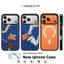 Ốp điện thoại từ tính Robot xanh hoạt hình cho IPhone 17Pro Max 17Air 17 16 15 14 13 12 16 Plus Ốp lưng bảo vệ chống sốc