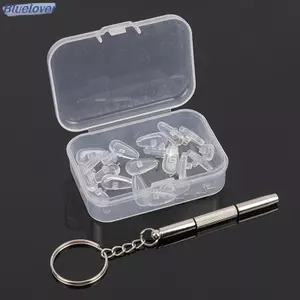 Bluelover 1 Bộ Kính Silicon Miếng Lót Mũi Túi Khí Mềm Chống Trơn Trượt Đệm Khí Bol Kính Mắt Miếng Lót Mũi Với Tua Vít Kính Mắt Phụ Kiện Mới
