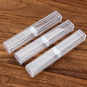 Vuông Độc Lập Pha Lê In Acrylic Bao Bì Bút Hình Chữ Nhật Trong Suốt Nhựa Đơn