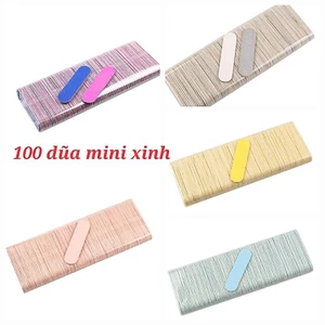 100 dũa móng tay, dũa móng tay mini, sét 100 dũa móng