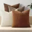 Mỹ Retro Kết Cấu Mềm Mại Chenille Gối Trang Trí Vỏ Gối Màu Trơn Đệm Vỏ Sofa Không Lõi26062402