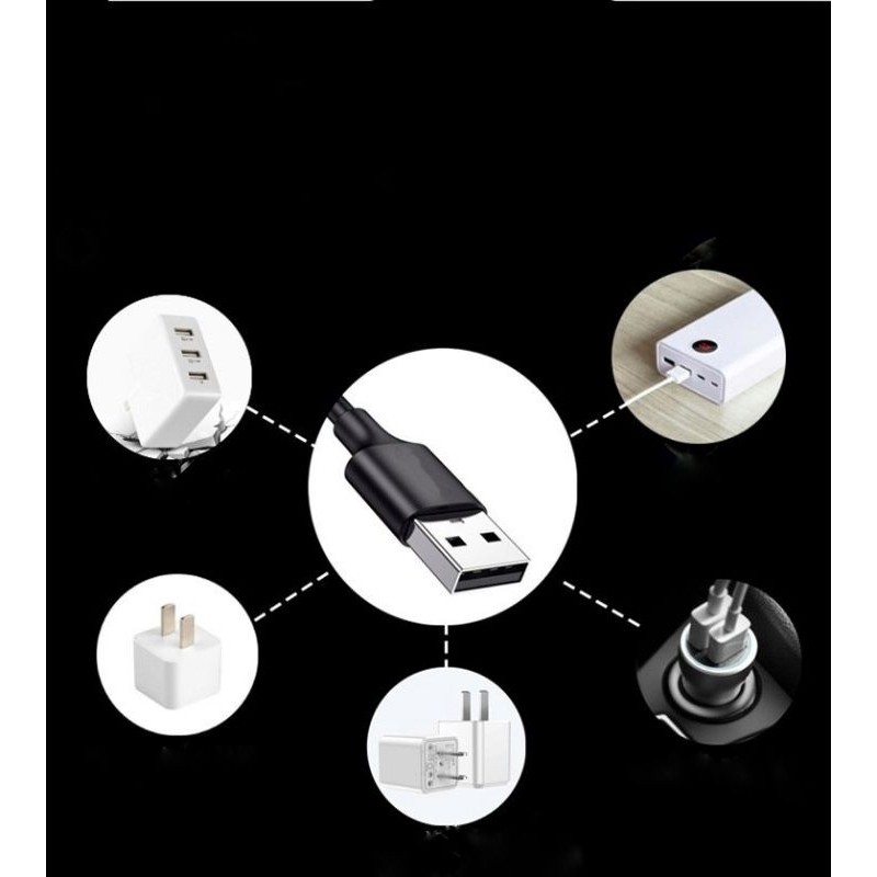 Máy Sủi Oxy Mini USB Cho Bể Cá Cảnh - Kèm Dây Và Đá Sủi, Hoạt Động Êm Ái