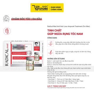 Tinh Chất Giúp Giảm Rụng Tóc Nam Radical Med 3x5ml Giúp Tóc Chắc Khỏe, Bồng Bềnh EUPC STORE