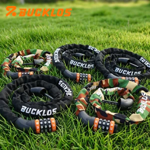 BUCKLOS Khóa Xe Đạp Đa Năng Khóa Mật Khẩu 4 Mã Hợp Kim Kẽm 0.65-1.5M Khóa Cho Xe Đạp An Toàn Xe Đạp Khóa Xích Xe Đạp Phụ Kiện Đi Xe Đạp