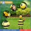 Kim loại mộc mạc Bee Điêu khắc thu nhỏ Đạo cụ trang trí sân vườn lớn Tượng ngoài trời cho hành lang hiên nhà