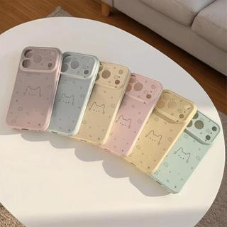 Ốp lưng mèo nét đơn in toàn nền phù hợp với iPhone17promax 16/15/14/13/12