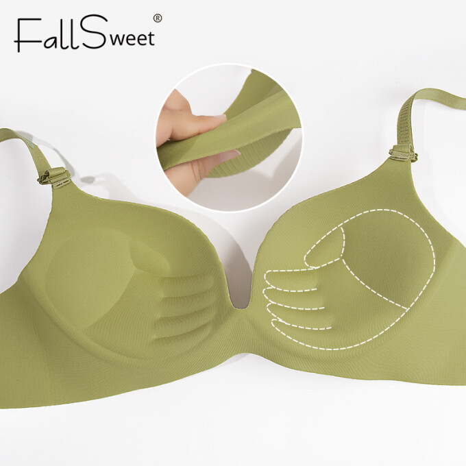 Áo Ngực Đẩy Lên FallSweet Nâng Ngực Không Dây Chống Chảy Xệ Thoải Mái Ngực Nhỏ 34-42AB