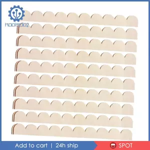 10 Miếng Vỏ Gỗ Viền Trang Trí Chưa Hoàn Thành Viền Khuôn Sơn Viền Gỗ Dải Thích Hợp Cho DIY Thủ Công Tủ Kệ Trang Trí Nhà Cửa
