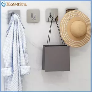 XOITU Thép không gỉ Tự Dính Móc Treo Tường 5 / 10 Cái Hạng Nặng Chống Thấm Nước Mịn Cạnh Cho Trẻ Em Phòng Treo Túi Đi Học Đồ Chơi Trang Trí VN