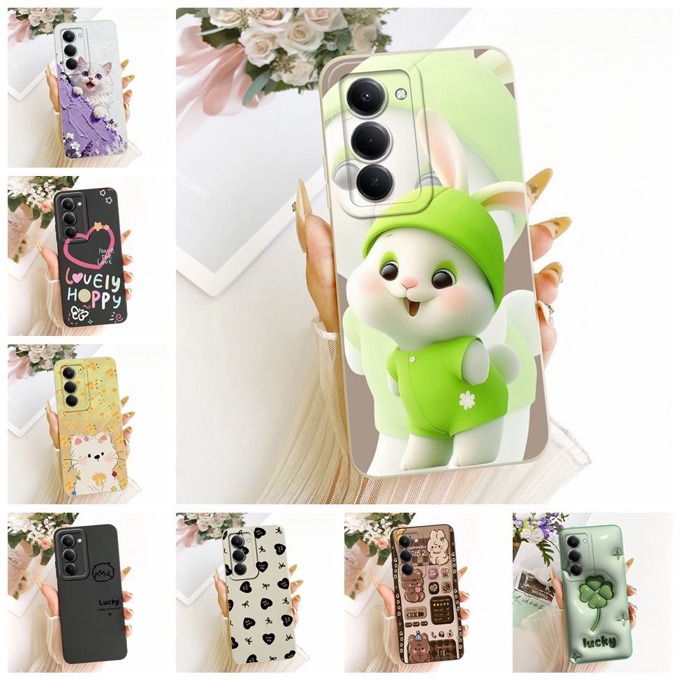 Dành Cho Redmi 15 4G Vỏ Mèo Dễ Thương Thời Trang Sang Trọng Tình Yêu Ngộ nghĩnh Sơn Vỏ Silicon Chống Sốc 25062RN2DA 24129PN74G 25062RN2DE