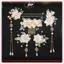 JRP 5 Cái / bộ Với Thiết Kế Hoa Và sel Vintage Handmade Hanfu Phụ Kiện Tóc Thanh Lịch Phong Cách Cổ Điển Headress JRP