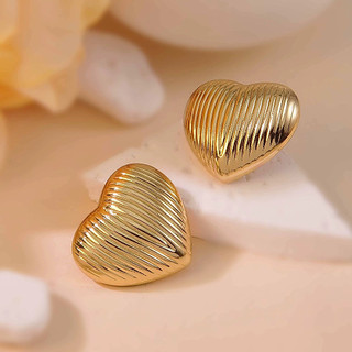 Châu Âu Mỹ Phong Cách Mới Tình Yêu Kết Cấu Bông Tai Độc Đáo Hợp Thời Trang Hình Học Đào Kết Cấu Trái Tim Bông Tai