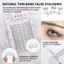 10 Đôi Lông Mi Giả Tự Nhiên C Curl 8-12mm Chiều Dài Hỗn Hợp Dây Siêu Mỏng Có Thể Tái Sử Dụng Trang Điểm Hàng Ngày