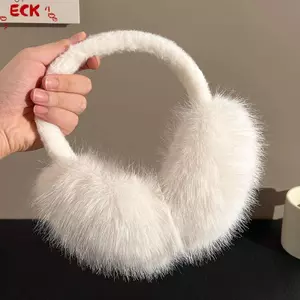 ECK Thời Trang Mềm Mại Lông Thú Giả Làm Ấm Tai Mùa Đông Bịt Tai Dành Cho Nữ Màu Trơn Earflap Ngoài Trời Bảo Vệ Lạnh Bịt Tai Vỏ Tai HOT