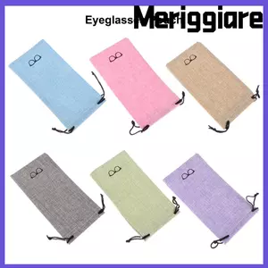 MERIGGIARE 5 / 10 / 20 Chiếc Kính Mắt Túi Vải Lanh Di Động Kính Mắt Dây Túi Vải
