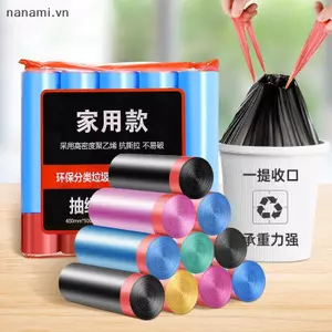 Túi đựng rác dây rút đóng tự động Nhà bếp gia đình Di động Thiêned Túi nhựa lớn giá cả phải chăng dùng một lần [VN]