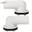GCDHome Right-angel Điều Hòa Không Khí Thoát Nước Kết Nối Dòng Chảy Khớp Thoát Nước Phụ Kiện Điều Hòa Không Khí Thoát Nước Công Cụ HOT