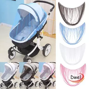 DWEL 1 Xe Đẩy Muỗi Mùa Hè Xe Đẩy Phụ Kiện Thoáng Khí Gấp Full Cover Lưới Bảo Vệ Trẻ Sơ Sinh