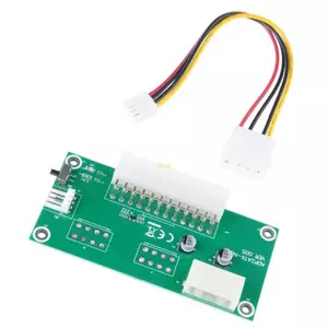 Btsg Dual PSU Riser Card 24PIN sang 4PIN Bộ chuyển đổi bảng khởi động Bộ chuyển đổi dây ADD2psu cho khai thác BTC