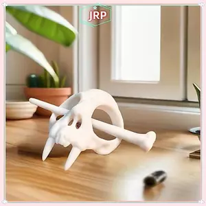 JRP Ma Đầu Lâu Tóc Sti Gothic Bộ Xương Kẹp Tóc Nữ Kẹp Tóc Mũ Phụ Kiện Halloween JRP