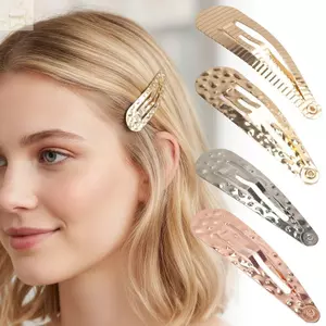 Kẹp Tóc BB AWNGD, Kẹp Tóc Hình Học Y2K, Thời Trang Thanh Lịch Châu Âu & Châu Mỹ Phong Cách Nổ Kẹp Dành Cho Nữ Bé Gái