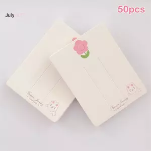 JULYHOT 50 Chiếc Dây Buộc Tóc Dễ Thương Kẹp Tóc Paaging Thẻ Giấy Cho Trẻ Em Bé Gái Phụ Kiện Tóc DIY Hiển Thị Paaging Thẻ Thẻ Bán Lẻ Massivedeals