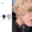 JULYHOT Bông Tai Zircon Vỡ Cho Nam Bé Trai Thép Titan Tròn Bông Tai Nhỏ Tối Giản Trang Sức Quà Tặng Massivedeals