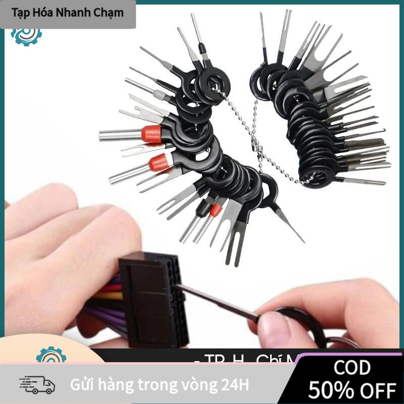 【COD】Dụng Cụ Tháo Gỡ Cos Điện Ô Tô, Xe Máy – Bộ Gỡ Dây Set 11/41 Món Tiện Lợi, Chống Gãy Cos, Dễ Dùng