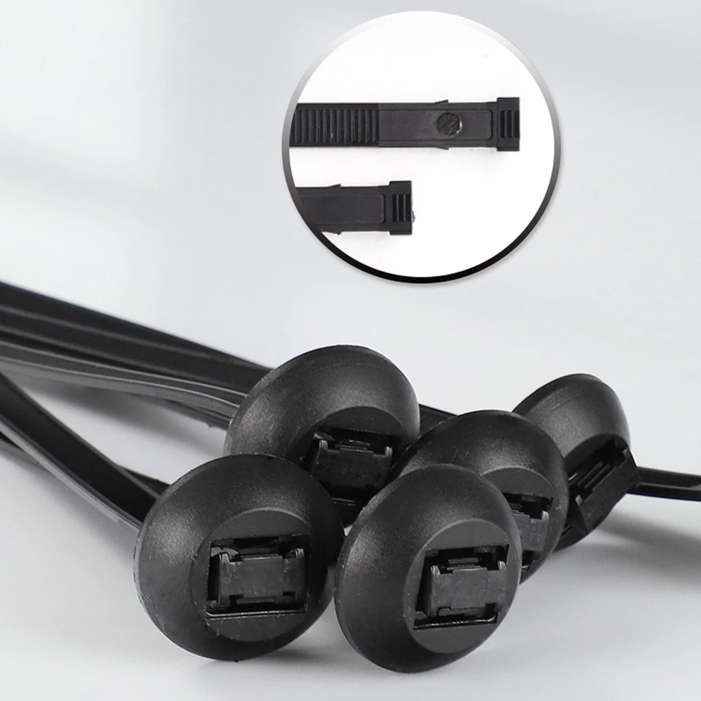 10 / 20 Chiếc Nylon Đa Năng Cáp Thắt Khóa Chịu Lực Tự Khóa Nylon Zip Xe Xuyên Móng Tay
