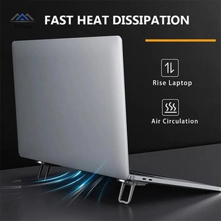 ELBBKG 2 Chiếc Giá Đỡ Laptop Di Động Có Thể Gập Lại Nvisible Laptop Nâng Chân Đế Cho Laptop Làm Mát Mới