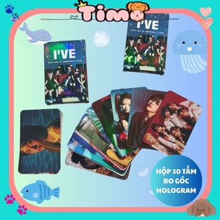 Lomo Card Kpop Hologram I.VE Fanmade Lomo Card Bo Góc Hộp 30 Tấm Timo QT121