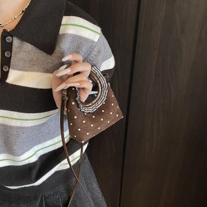 Túi đựng tai nghe đeo chéo Mini mới Ví đựng tiền xu