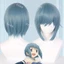 Puella Magi Madoka Magica Miki Sayaka Ánh Sáng Xanh Phong Cách Tóc Ngắn Cos Tóc Giả Ngọt Ngào