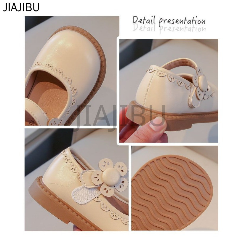 Giày Da Đế Mềm Chống Trượt Kiểu Dáng Công Chúa Lolita Dễ Thương Cho Bé Gái Nhật Bản Korean Fashion Kids Cosplay Platform Mary Jane Doll Shoes Giày Bệt Đế Thấp Màu Be/đen Phong Cách Anh Dành Cho Biểu Diễn Khiêu Vũ