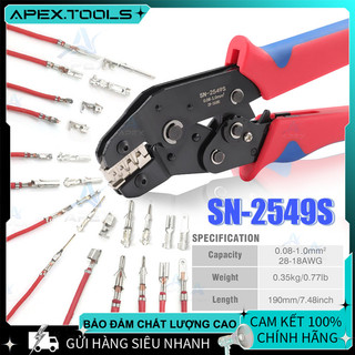 Kẹp đầu cuối SN-2549S cho PH2.0/XH2.54/KF2510/JST v.v. AWG 28-18 0.08-1.0mm² điều chỉnh được - Bán chạy