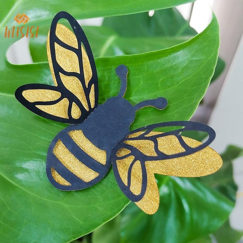 [WUSISI] 12 Miếng Dán Tường Con Ong Hai Lớp 3D Phòng Khách Trang Trí Tiệc Cưới Phòng Trẻ Em Trang Trí Hộ Gia Đình DIY Dán Tường Nghệ Thuật MỚI