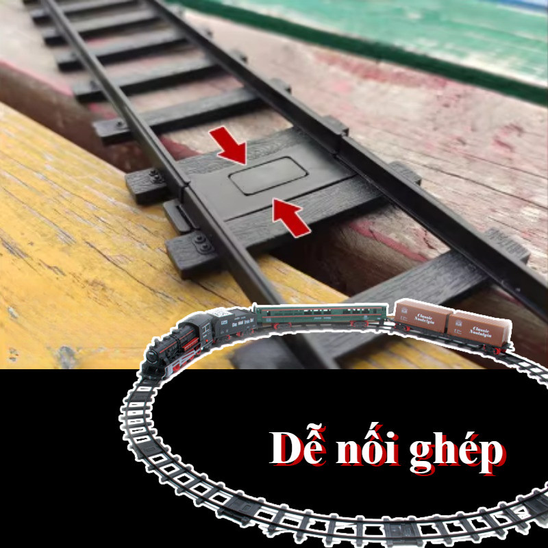 Xe Lửa đồ Chơi Chạy Pin Cho Bé, Đồ Chơi Lắp Ráp Đường Ray Kích Thích Sáng Tạo Cho Bé, đồ Chơi Cho Bé Trai