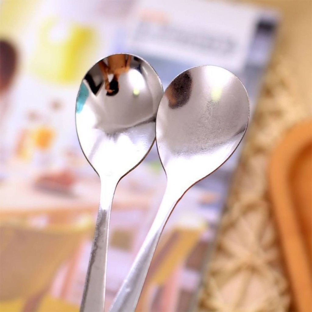 Muỗng cà phê đồ chơi nhân vật hoạt hình nhựa chất lượng cao (4 cái)