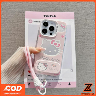 Thích hợp cho Honor X5C X9C X8C X7C X5B PLUS X5B X6A X6B X8B X9B 200 SMART Dễ Thương Mèo Con Gương Giá Đỡ Dây Trong Suốt Vỏ Điện Thoại TPU Chống Sốc