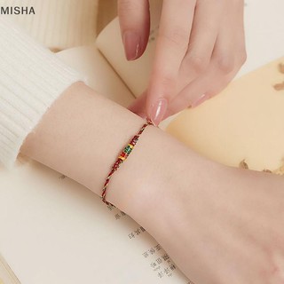 Misa Handmade Nút Dây Đỏ Đen Vòng Tay May Mắn Cho Nam Nữ, Vòng Tay Có Thể Điều Chỉnh Quà Tặng Hoàn Hảo Cho Cặp Đôi Và Người Bạn Thân Nhất
