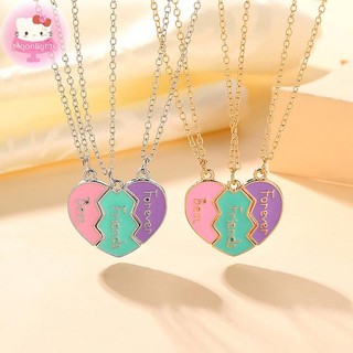 Moonlights 1 Bộ Vòng Cổ BFF Cho Chị BFF Sinh Nhật Tình Bạn Trang Sức Quà Tặng Người Bạn Thân Nhất Mãi Mãi Vòng Cổ Cho 3 Cô Gái Phù Hợp Với Trái Tim Mặt Dây Chuyền EN