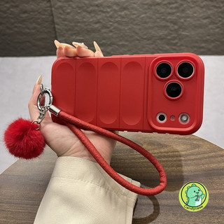 Ốp Điện Thoại Dễ Thương Với Lông Thú Giả Pom-pom Dây Đeo Cho Xiaomi 15 14T 14 13 13T 12 12S 12T Lite Ultra 12X 11T Mi 11 Pro Civi 2 5G 4G Vỏ Mềm Mặt Dây Chuyền Sang Trọng