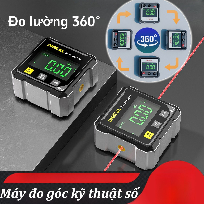 Máy đo góc kỹ thuật số,Dụng cụ điện tử đo góc 360 °,cho máy móc Tòa nhà mộc,thước đo độ điện tử
