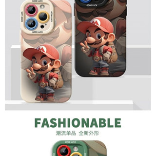 Ốp điện thoại Mario ba lô thời trang cho iPhone17 / 16 / 15 / 14 / 13 / MINI / 12 / 11 / Pro MAX / X / XS / XR / 7 / 8 / 6 Vỏ bảo vệ toàn diện bằng silicon lỏng chống sốc và chống rơi