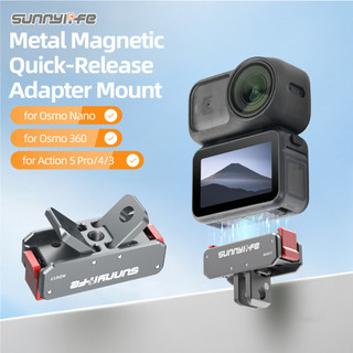 Dành Cho DJI OSMO Nano Kim Loại Từ Adapter Osmo 360 / ACTION 5 Pro Gấp Phát Hành Nhanh Nối Dài Ngón Tay Cái Phụ Kiện Camera