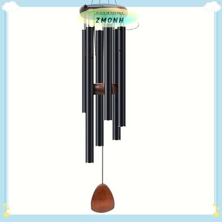 ZMONH Classic 26 Inch Ống Nhôm Chuông Gió Có Thẻ Gỗ Trang Trại Sân Vườn Ban Công Hành Lang Trang Trí