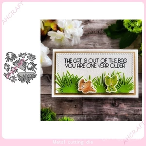 Cỏ Nhỏ Ren Cắt Kim Loại Khuôn DIY Dập Nổi Khắc Bản Mẫu Thép Carbon Cắt Chết Album Ảnh Thiệp Chúc Mừng Sổ Lưu Niệm Giấy Thủ Công Trang Trí